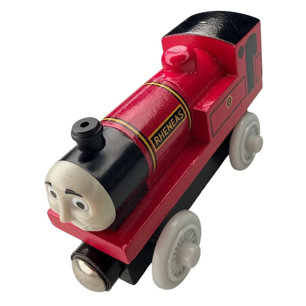 Thomas & Friends Wooden Railway Rheneas #2 2003 Train Engine Learning Curve